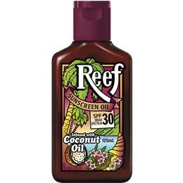 Reef Tanning Oil Coconut Sunscreen Spf 30+ 125ml