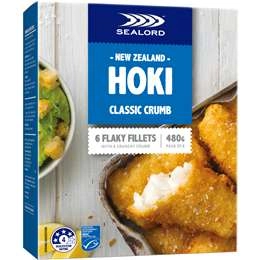 Sealord Hoki Fillets Classic Crumb 480g