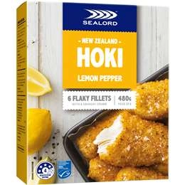 Sealord Hoki Fillets Lemon Pepper  480g