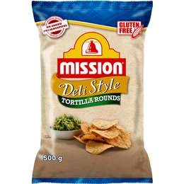 Mission Corn Chips Deli Round Deli Style Round 500g