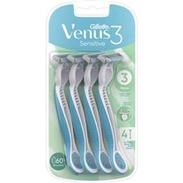 Gillette Simply Venus 3 Sensitive Disposable Razor 4 Pack