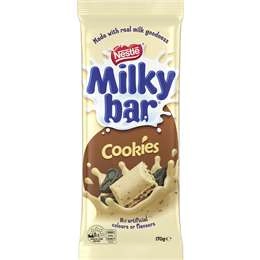 Milkybar Cookies & Cream White Choc Block 170g