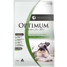 Optimum Adult Toy Small Breed Dry Dog Food Chicken, Veg & Rice 3kg