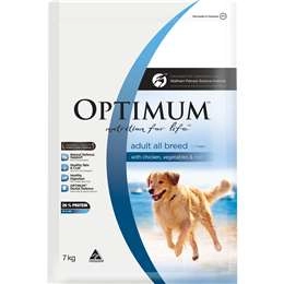 Optimum Adult All Breed Dry Dog Food Chicken, Vegetables & Rice 7kg