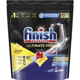 Finish Ultimate Pro Lemon Sparkle Dishwasher Tablets 80 Pack