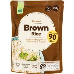 Woolworths Microwave Brown Rice 250g