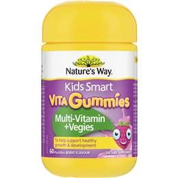 Nature's Way Kids Smart Vita Gummies Multi + Vegies 60 Pack