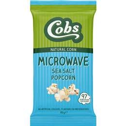 Cobs Microwave Pop Corn Sea Salt 85g