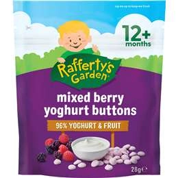 Rafferty's Garden Mixed Berry Yoghurt Buttons Baby Food Snack 12+ Months 28g