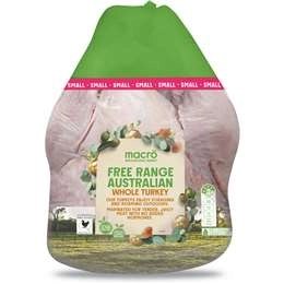 Macro Free Range Fresh Whole Turkey Small 3kg - 3.9kg