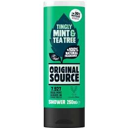 Original Source Body Wash Tingly Mint & Tea Tree Shower Gel 250ml