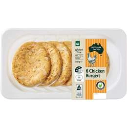 Woolworths Chicken Burgers  6 Pack