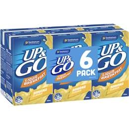 Sanitarium Up&go Liquid Breakfast Banana 6 Pack