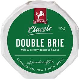 Unicorn Classic Double Brie Cheese 125g