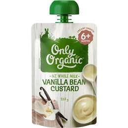 Only Organic 6 Months+ Vanilla Bean Custard 120g