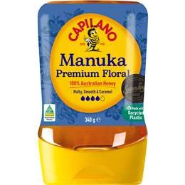 Capilano 100% Pure Australian Honey Non Active Manuka Squeeze 340g