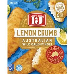 I&j Australian Hoki Fish Lemon Crumb 425g