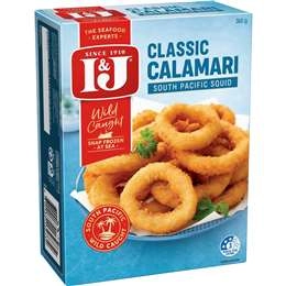 I&j Classic South Pacific Calamari Rings 360g