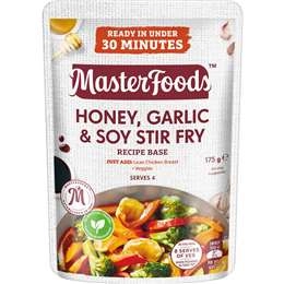 Masterfoods Honey, Garlic & Soy Stir Fry Recipe Base 175g