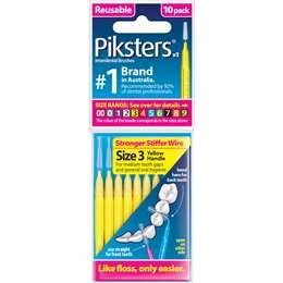 Piksters Interdental Brushes Size 3 10 Pack