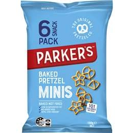 Parker's Mini Baked Pretzels Multipack 150g