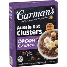 Carman's Aussie Oat Clusters Cocoa Crunch 450g