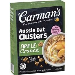 Carman's Clusters Aussie Oat Apple Crunch 450g