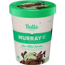 Bulla Murray St Choc Mint Sundae Ice Cream 1l