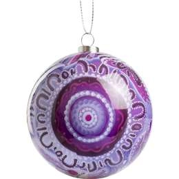 Chern'ee Sutton Christmas Bauble Purple Each