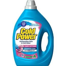 Cold Power Advanced Clean Fabric Softener Laundry Liquid Detergent 2l