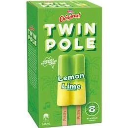 Peters Twin Pole Lemon Lime  8 Pack