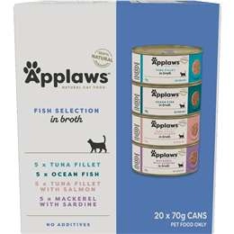 Applaws Fish Selection In Broth Cat Food 70g X 20 Pack