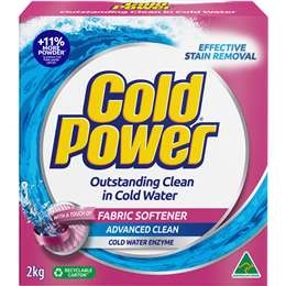 Cold Power Advanced Clean Powder With Fabric Softener 2kg