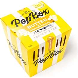 Pop Box Butter Flavour Microwave Popcorn 100g