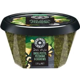 Red Rock Deli Basil Pesto, Pecorino & Cashews 135g