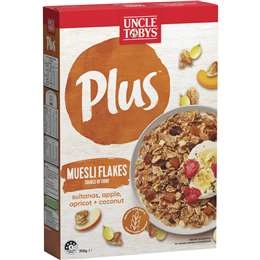 Uncle Tobys Plus Muesli Flakes Cereal 705g