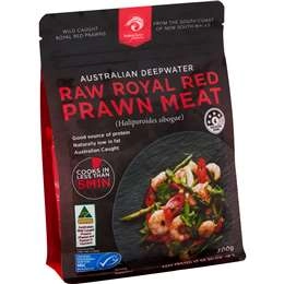 Better Choice Fisheries Australian Raw Royal Red Prawn Meat 300g