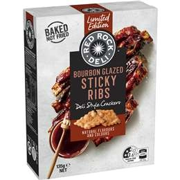 Red Rock Deli Deli Style Crackers Bourbon Glazed Sticky Ribs 135g