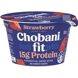 Chobani Fit High Protein Greek Yogurt Pot Strawberry 160g