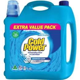 Cold Power Advanced Clean Liquid Laundry Detergent 5.4l