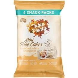 Table Of Plenty Mini Rice Cakes Caramel White Chocolate 6 Pack