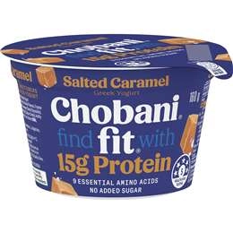 Chobani Fit High Protein Greek Yogurt Pot Salted Caramel 160g