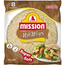 Mission Mini Wholegrain Wraps  8 Pack