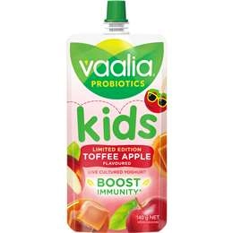 Vaalia Kids Yoghurt Pouch Toffee Apple 140g