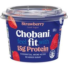 Chobani Fit Strawberry Greek Yogurt 680g