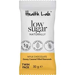 Health Lab Mylk Chocolate Gooey Caramel Filled Diamonds 2 Pack