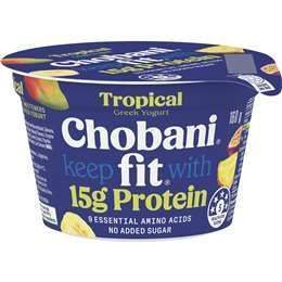 Chobani Fit High Protein Greek Yogurt Pot Tropical 160g