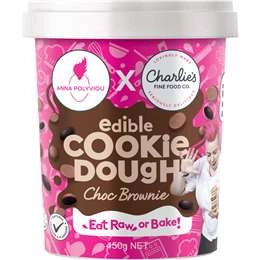 Charlie's Fine Food Co. Edible Cookie Dough Chocolate Brownie 450g