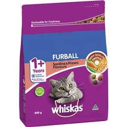 Whiskas Furball Sardine & Prawn Cat Food 800g