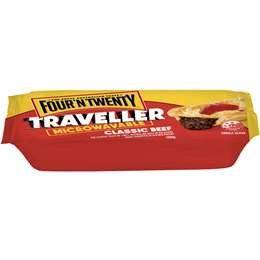 Four'n Twenty Traveller Microwavable Classic Beef Pie Each